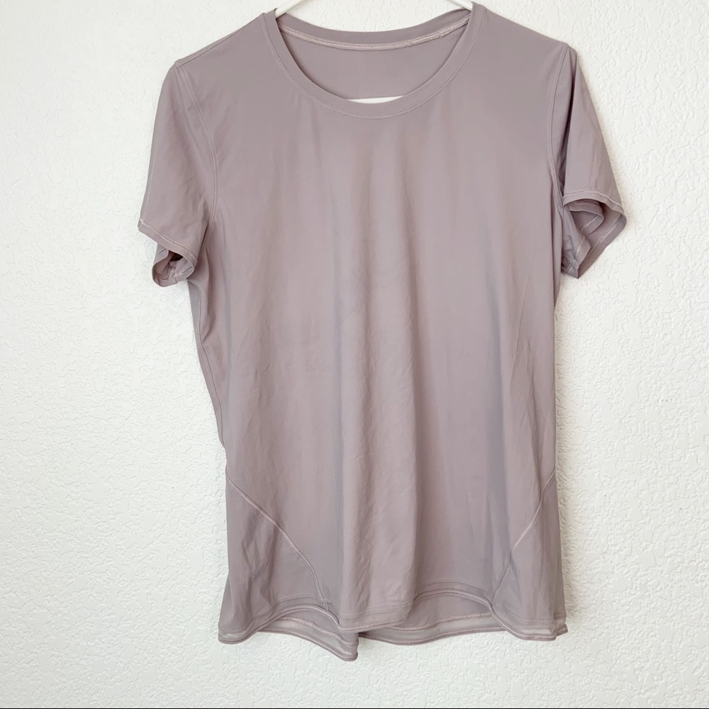 Lululemon Grey Athletic Short Sleeve Shirt
